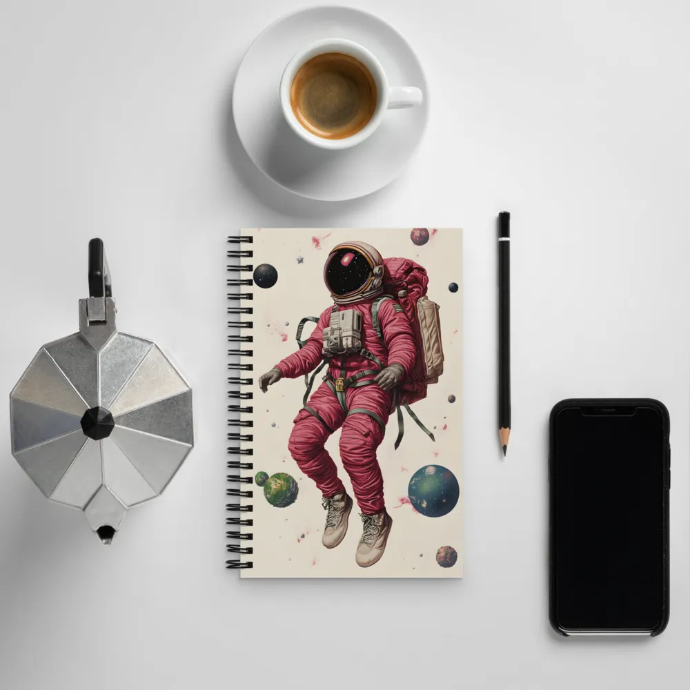 Cosmic Voyager: The Space Explorer | Spiral Notebook