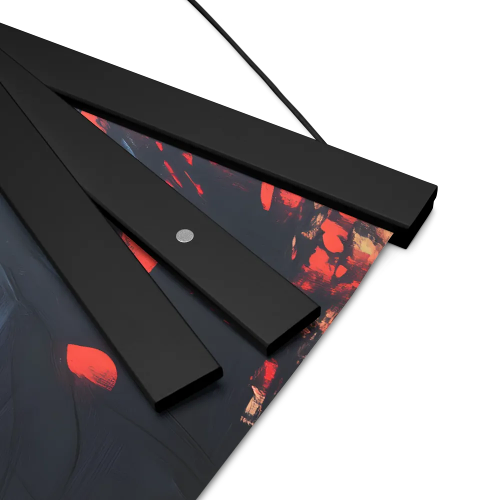 Whispers of Melancholy | Poster With Black Wood Hanger | 12″×12″