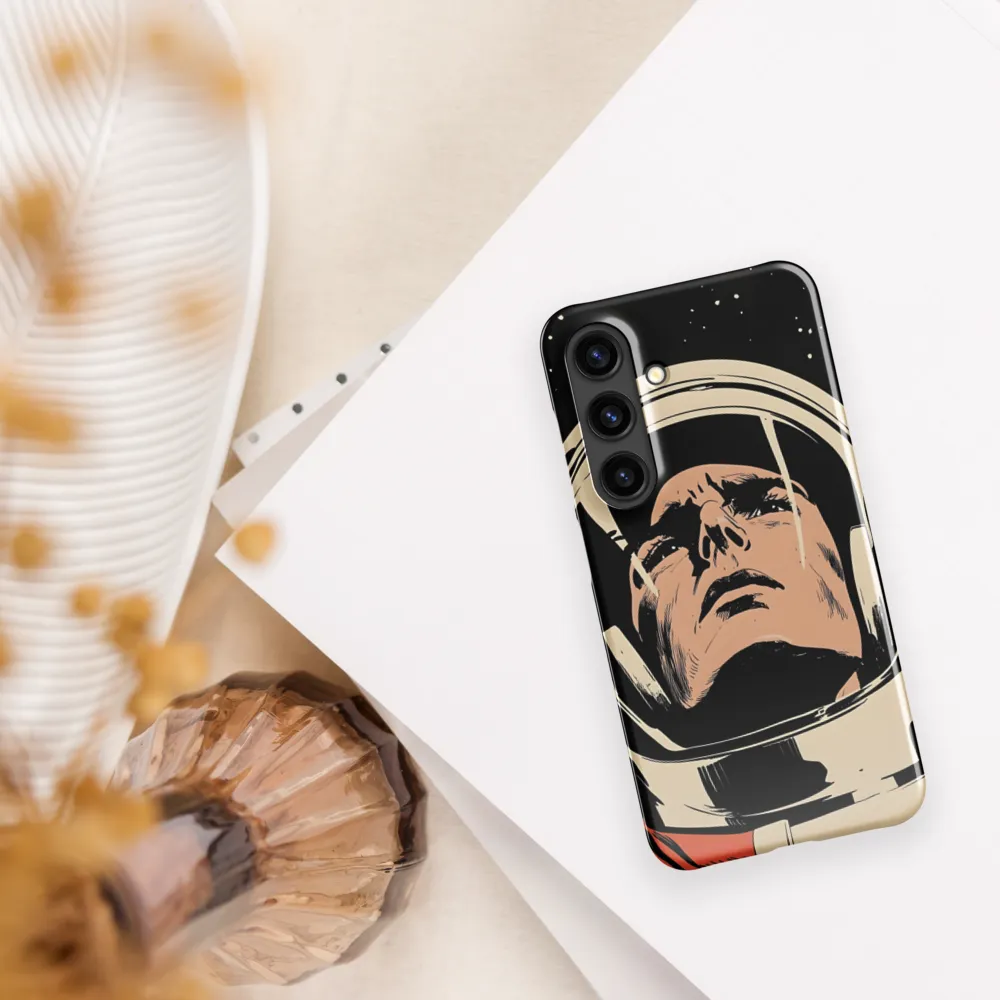 Gaze of the Astronaut | Phone Case |  S24 | Snap Case | Glossy