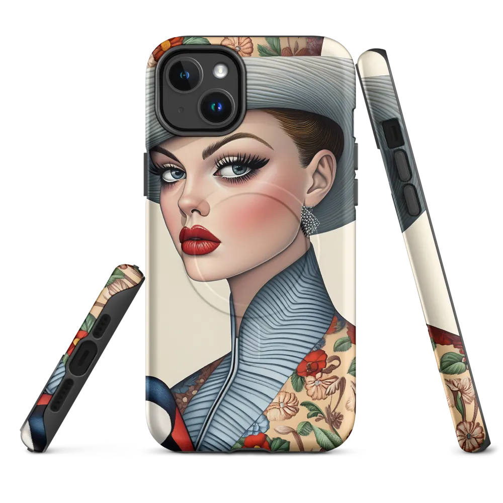 Elegance in Bloom | Phone Case |  14 Plus | MagSafe® Tough Case | Matte