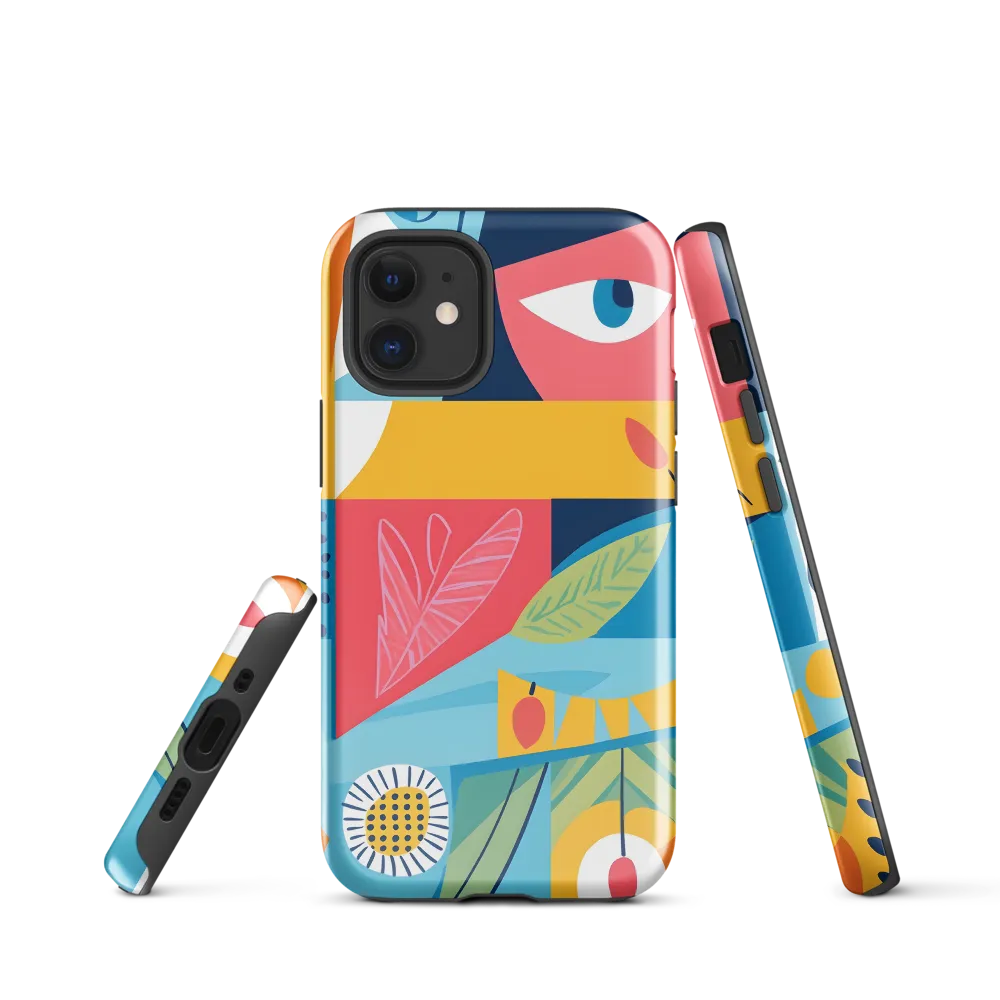 Vibrant Geometric Visage