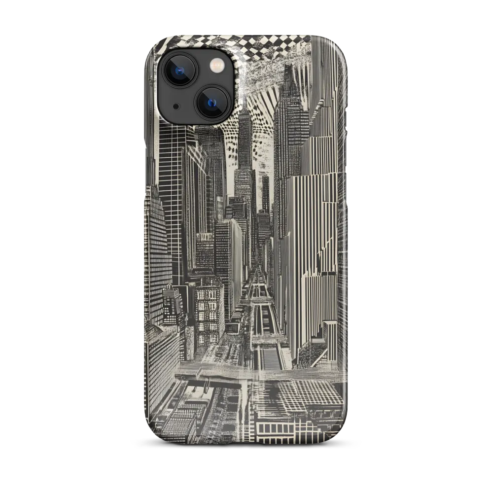 Urban Dreams: A Surreal Cityscape | Phone Case |  14 Plus | Snap Case | Glossy