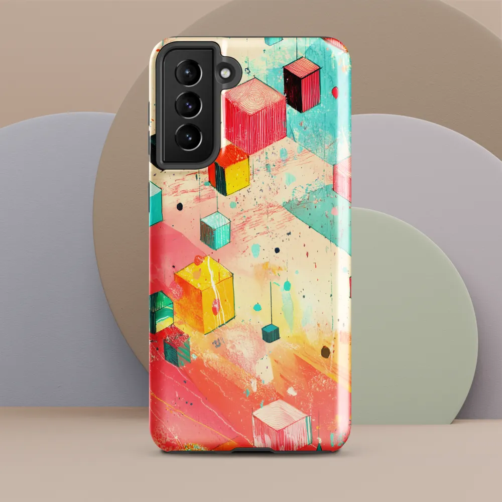 Suspended Cubes in Colorful Abstraction