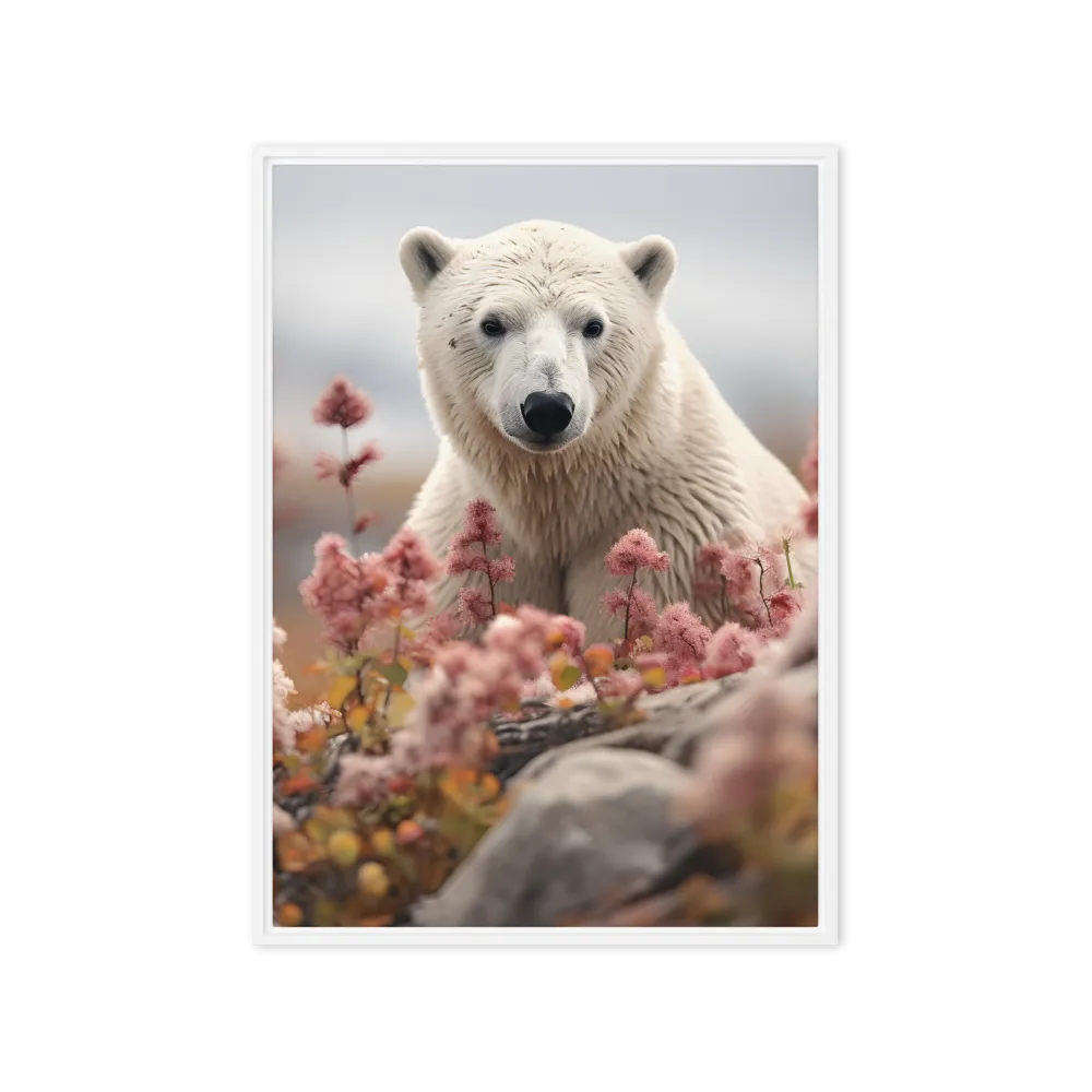 Curiosity Among Blooms: The Polar Bear