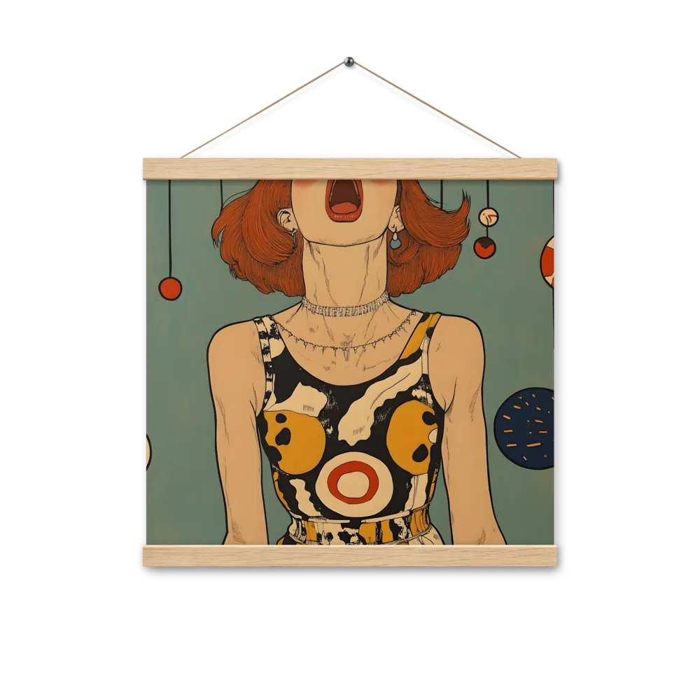 Awakening Expression | Poster With Oak Wood Hanger | 16″×16″