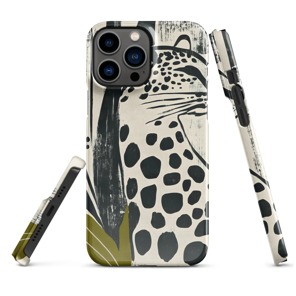 Leopard in Silhouette: A Modern Appeal | Phone Case |  13 Pro Max | Snap Case | Glossy