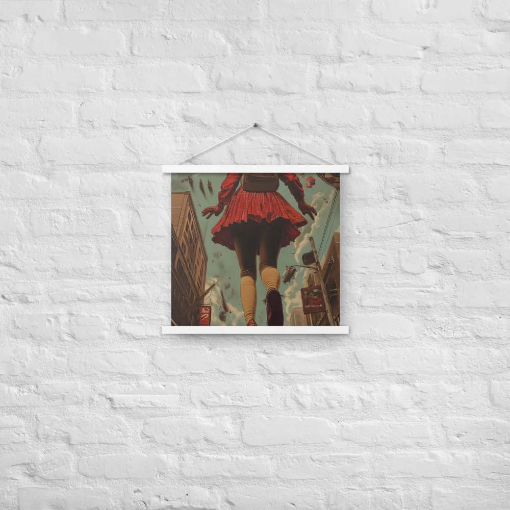 Flight of the Urban Dreamer | Poster With White Wood Hanger | 18″×18″