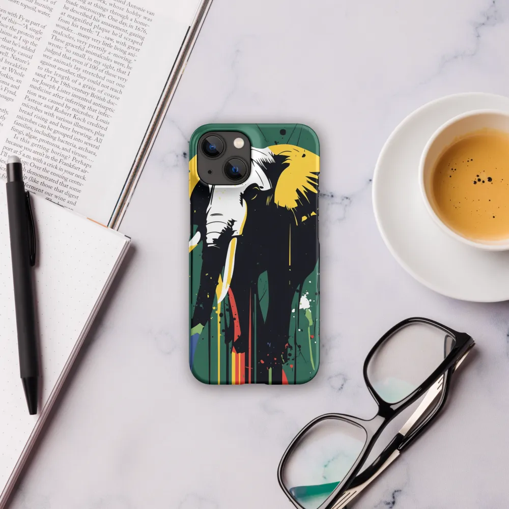 Majestic Minimalism: The Colorful Elephant