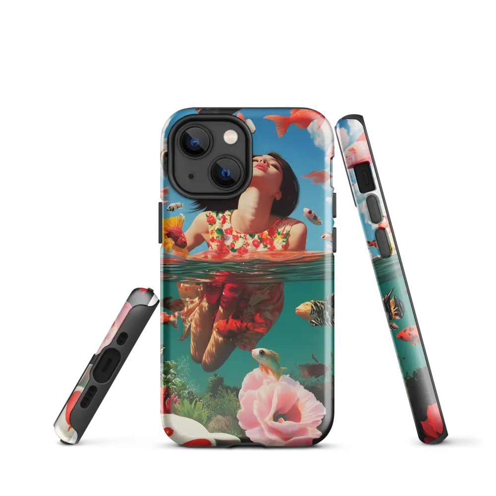 Submerged Harmony | Phone Case |  13 mini | Tough Case | Glossy
