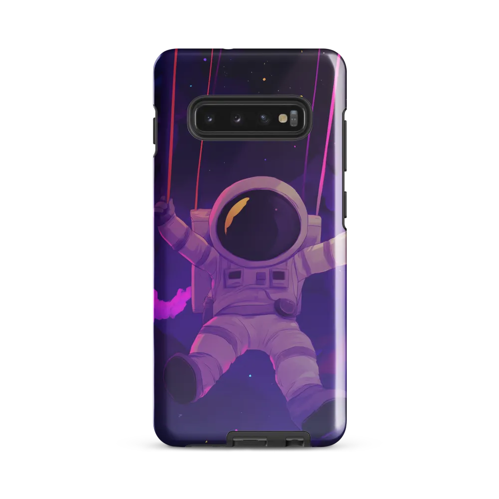 Swinging Through the Cosmos | Phone Case |  S10 Plus | Tough Case | Glossy