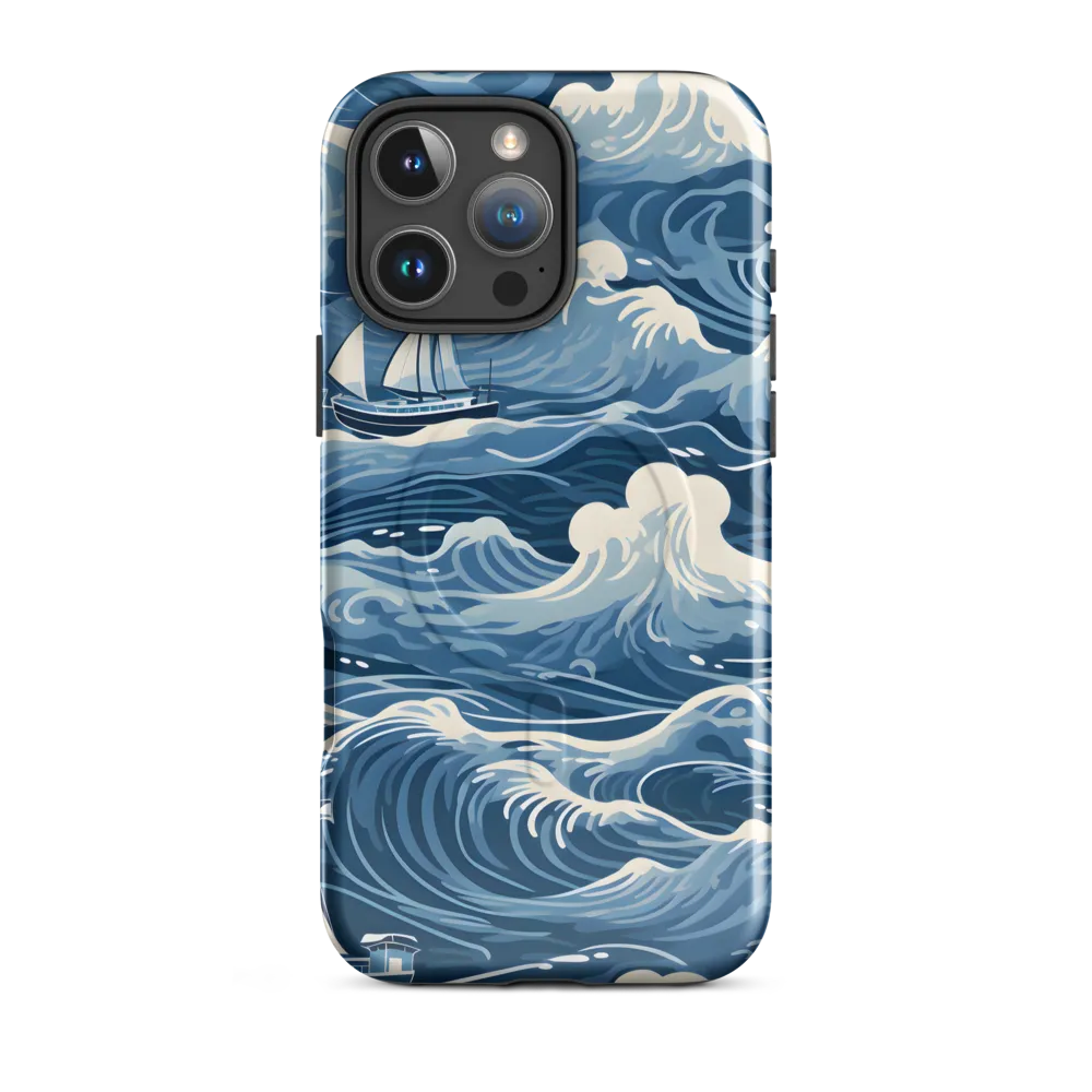 Nautical Dreams: Waves of Adventure | Phone Case |  16 Pro Max | MagSafe® Tough Case | Glossy