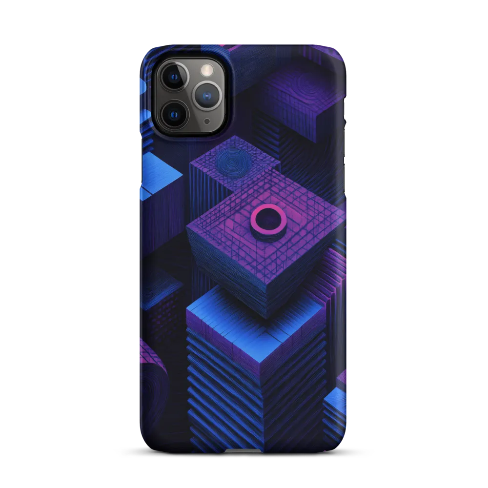 Geometric Dreams in Blue and Purple