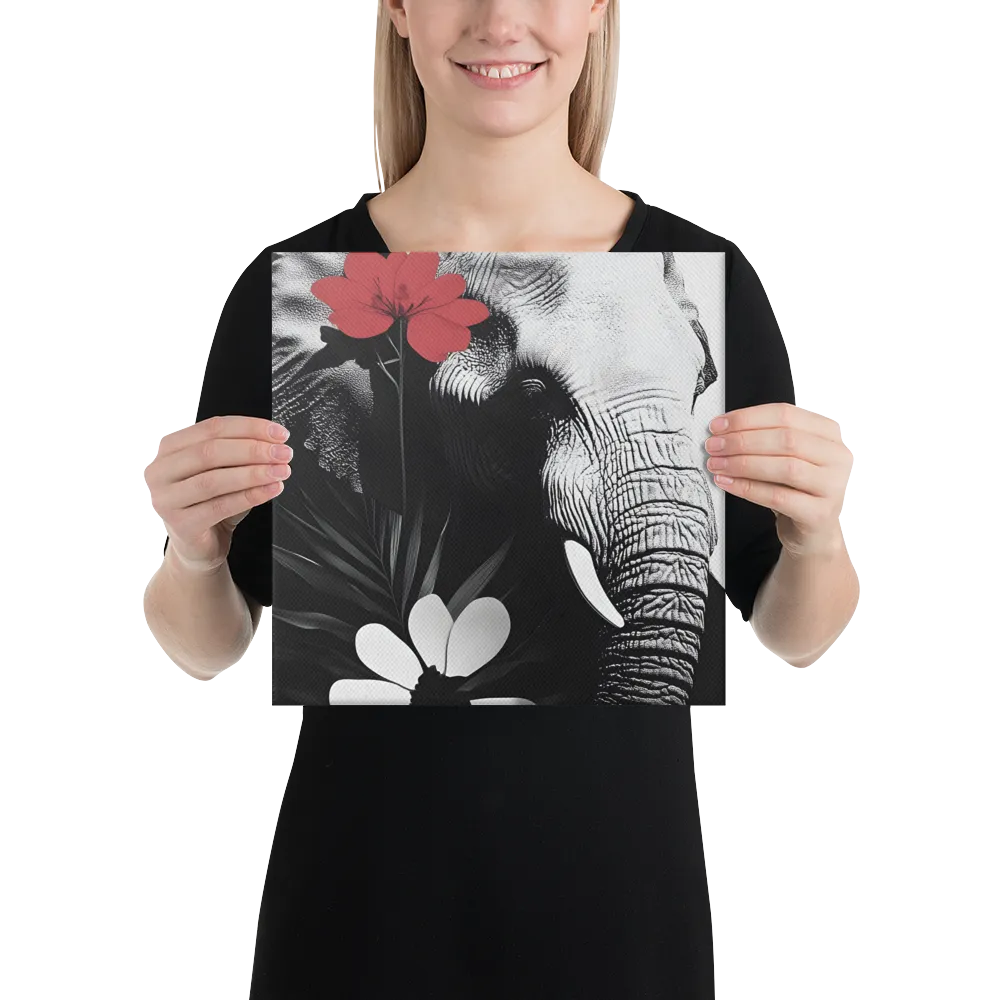 Elephant Harmony | Canvas | 12″×12″