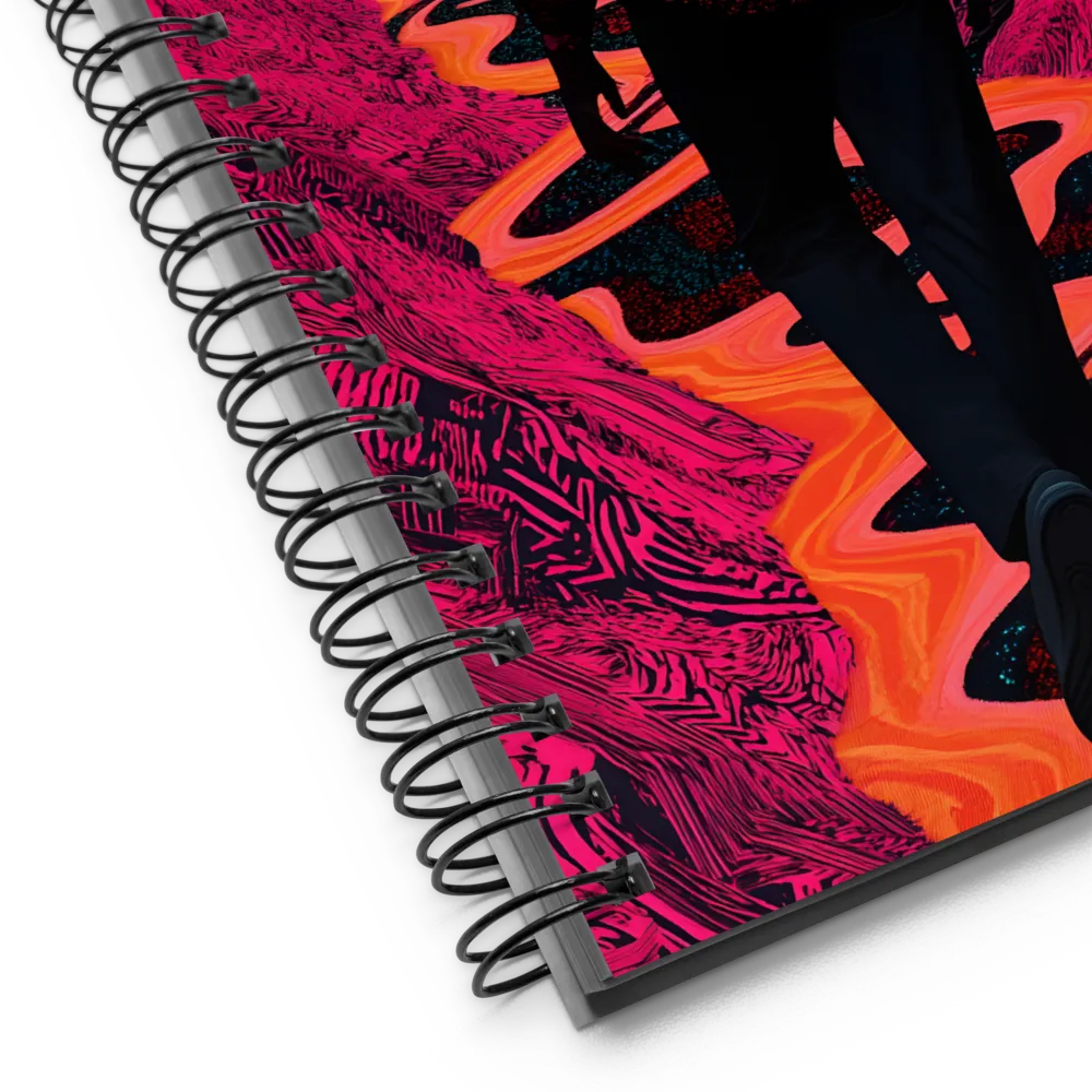 Journey Through the Vibrant Void | Spiral Notebook