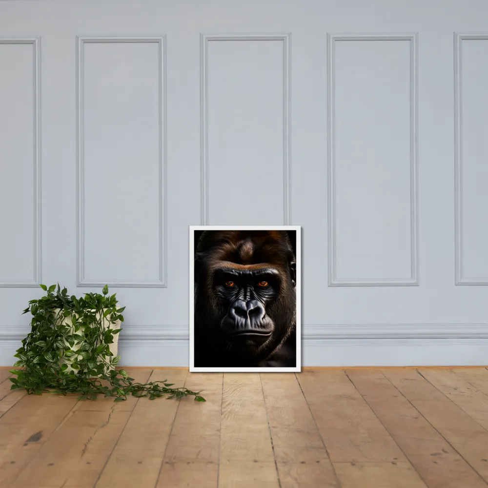 Majestic Gaze | Poster with White Frame | 18″×24″