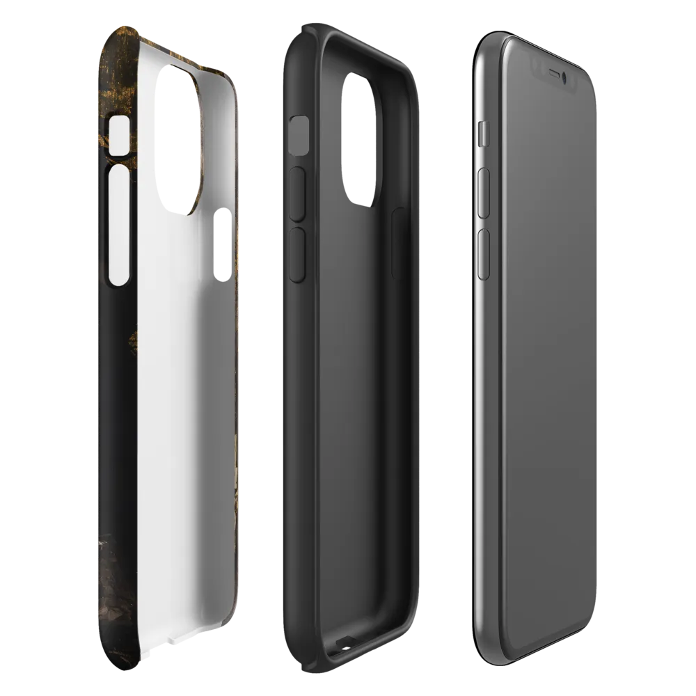 Golden Elegance: A Modern Profile Portrait