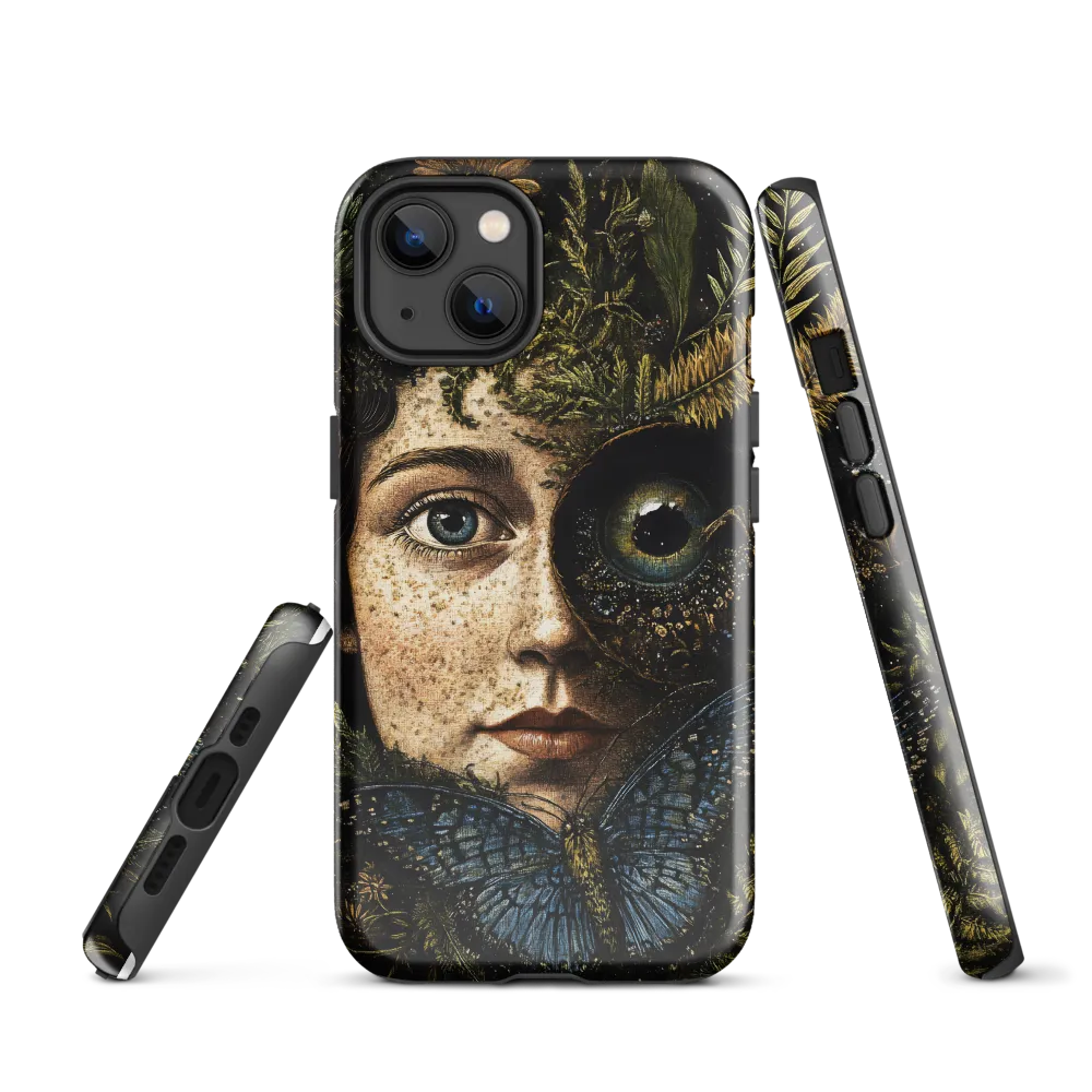 Nature's Embrace: A Surreal Portrait | Phone Case |  13 | Tough Case | Glossy