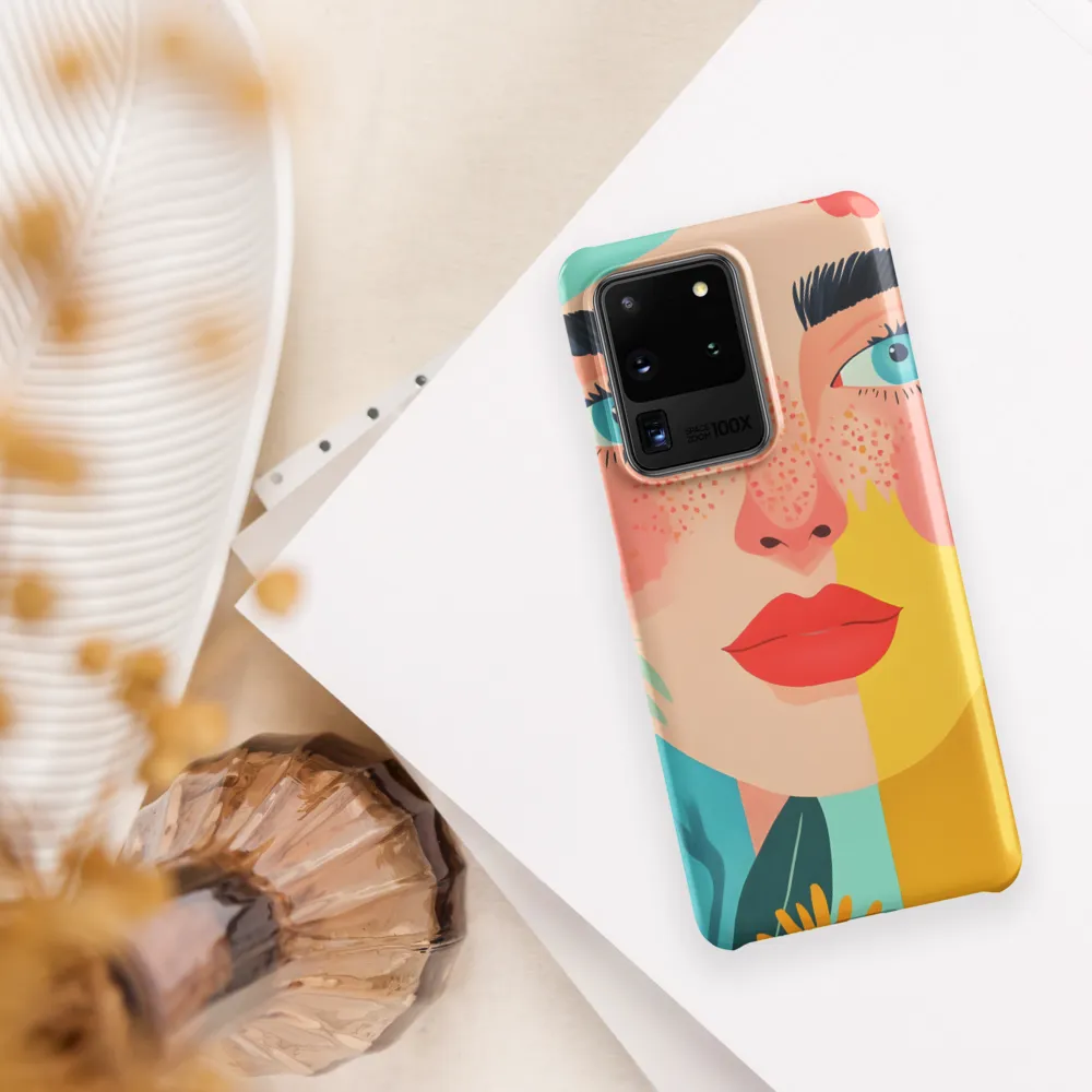 Floral Serenity: A Modern Portrait