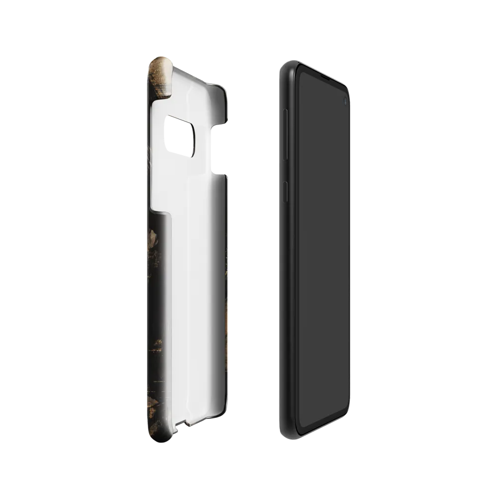 Golden Gaze: A Contemporary Portrait | Phone Case |  S10e | Snap Case | Glossy