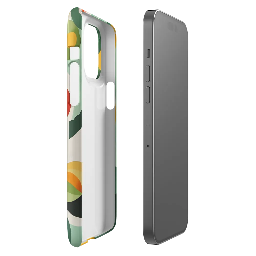 Harmony in Shapes: A Playful Abstract Design | Phone Case |  14 Pro Max | Snap Case | Matte