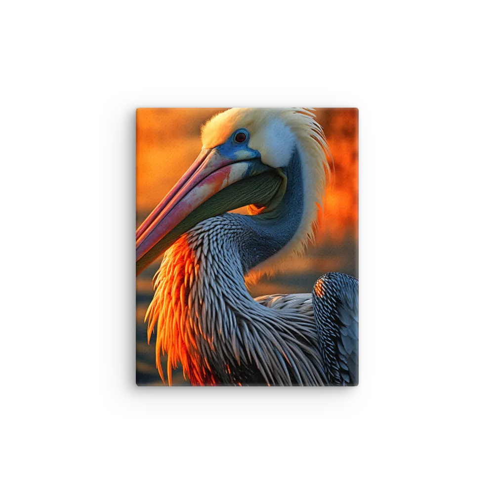 Elegance of the Pelican at Sunset