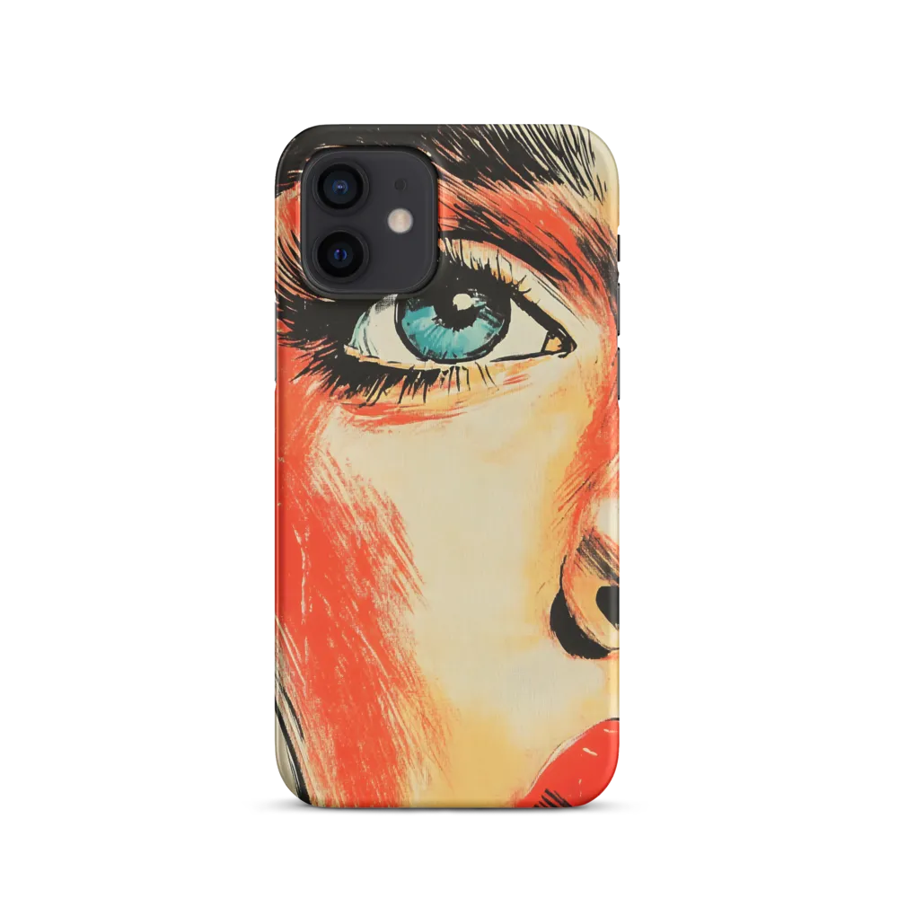 Intense Gaze: A Pop Art Portrait | Phone Case |  12 | Snap Case | Matte