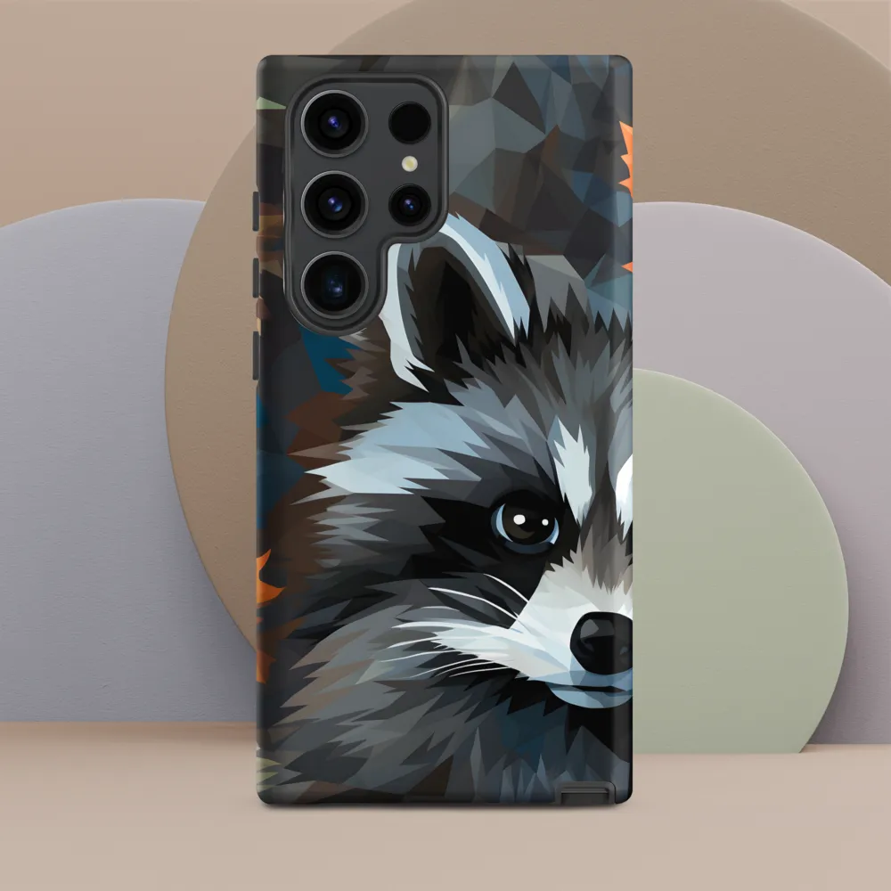 Whispers of Autumn: The Raccoon's Gaze