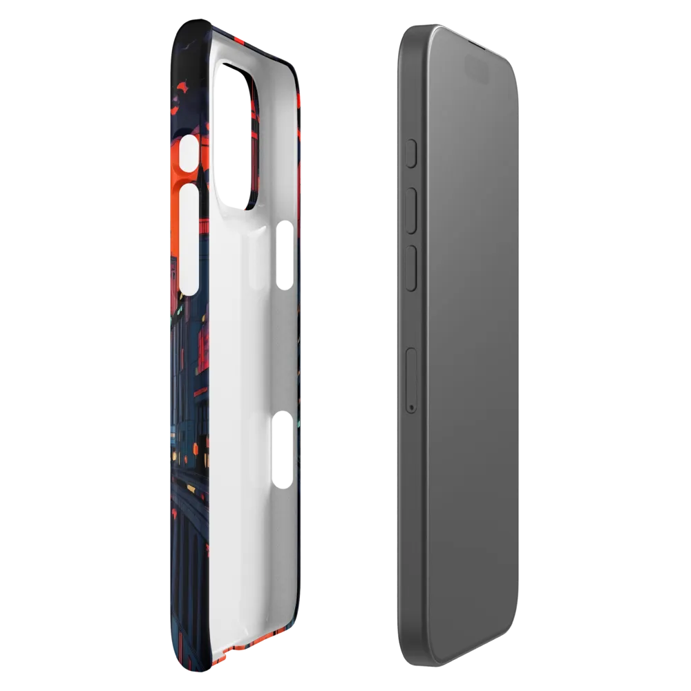 Nightfall in a Neon City | Phone Case |  16 Pro Max | Snap Case | Matte