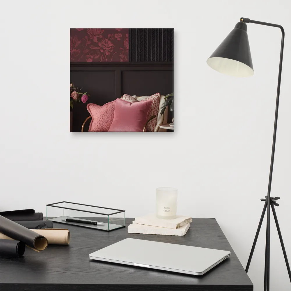 Elegance in Contrast: A Modern Interior Design | Canvas | 16″×16″