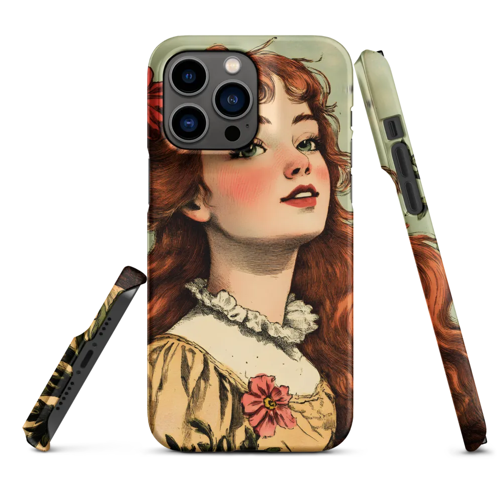 Whimsical Portrait of a Flower-Adorned Girl