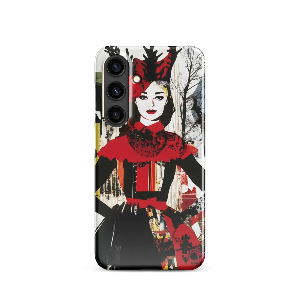 Elegance with Antlers | Phone Case |  S24 | Snap Case | Glossy