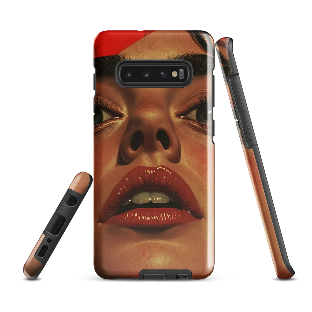 Intense Gaze | Phone Case |  S10 Plus | Tough Case | Glossy