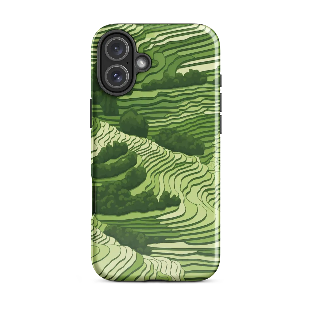 Waves of Green: An Abstract Landscape
