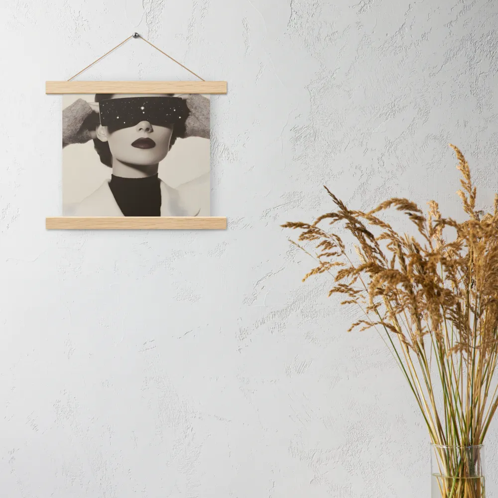 Celestial Elegance | Poster With Oak Wood Hanger | 10″×10″