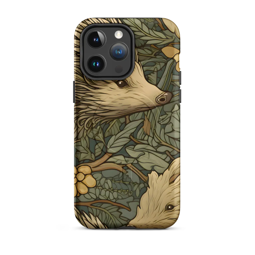 Whimsical Hedgehog Garden | Phone Case |  14 Pro Max | MagSafe® Tough Case | Matte