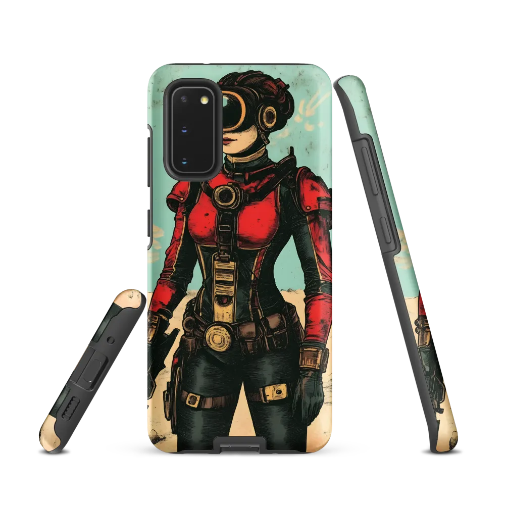 Futuristic Explorer: A Steampunk Adventure | Phone Case |  S20 | Tough Case | Matte