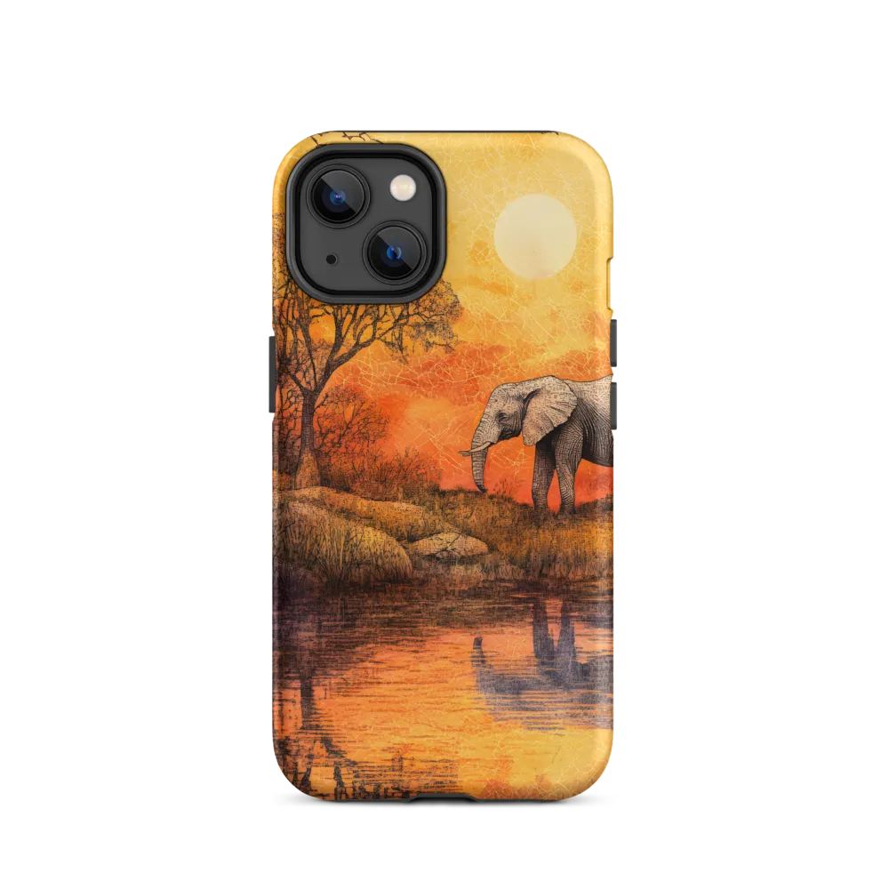 Elephant's Serenity at Dusk