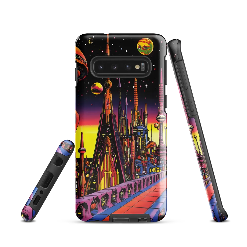 Futuristic Cosmos: A Journey Through Neon Cities