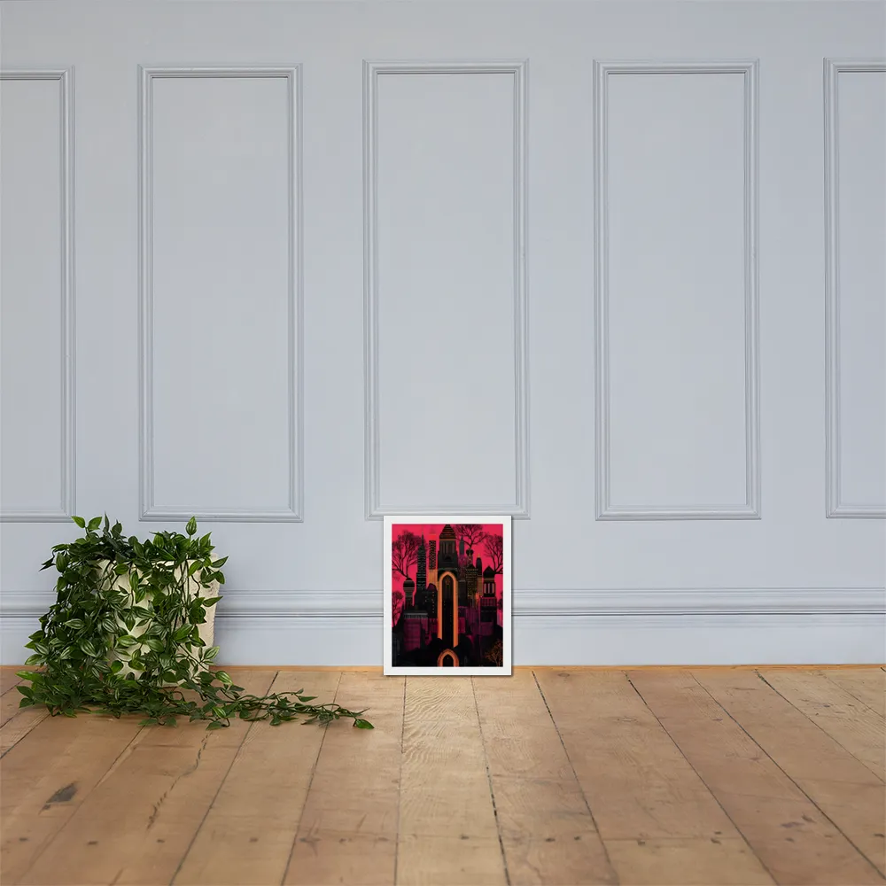 Urban Reverie | Poster with White Frame | 11″×14″