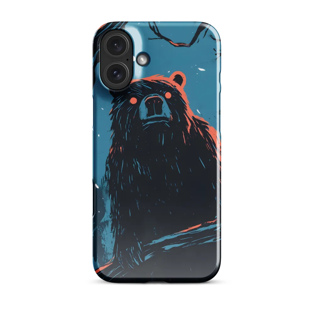 Eerie Majesty: A Bear in the Night | Phone Case |  16 Plus | Snap Case | Glossy