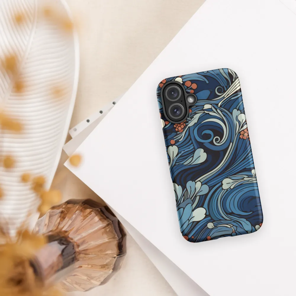 Nature's Elegance: An Oceanic Tapestry | Phone Case |  16 Plus | Tough Case | Matte