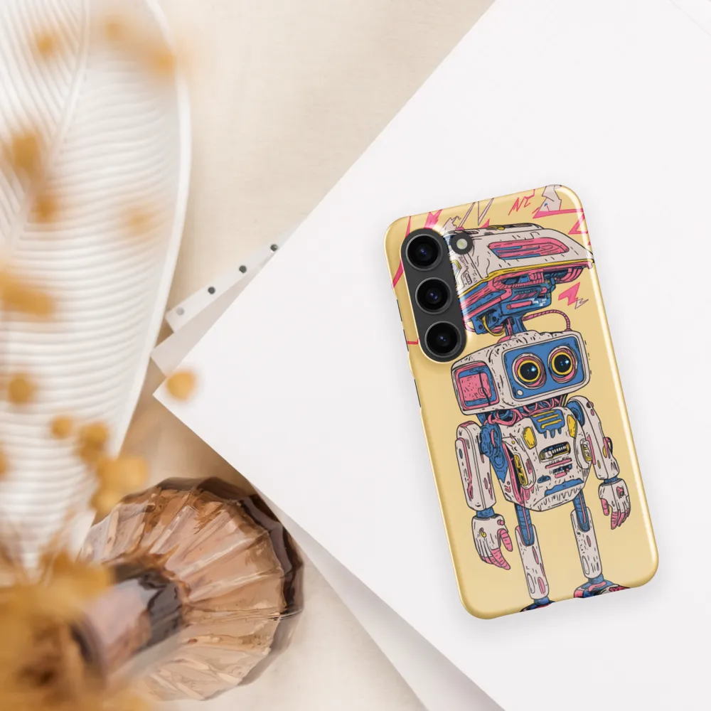 Whimsical Robot Delight | Phone Case |  S23 | Snap Case | Glossy