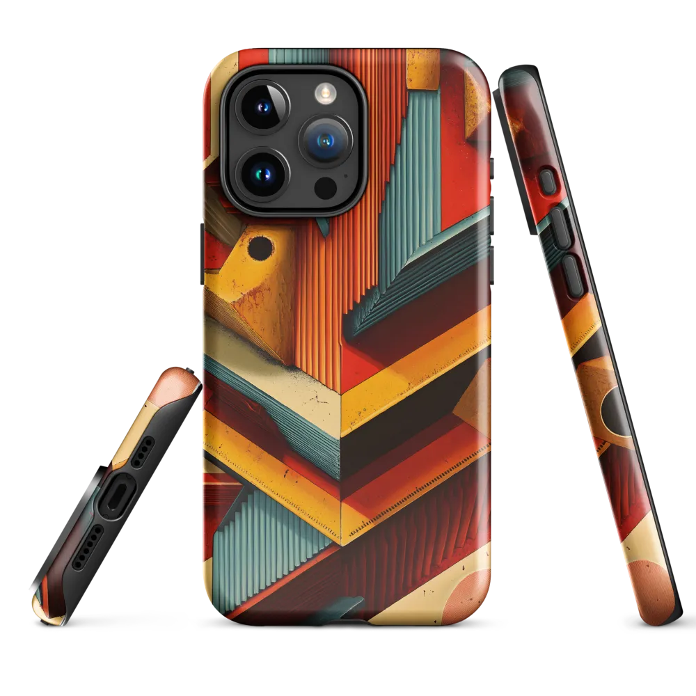 Geometric Harmony | Phone Case |  15 Pro Max | Tough Case | Glossy
