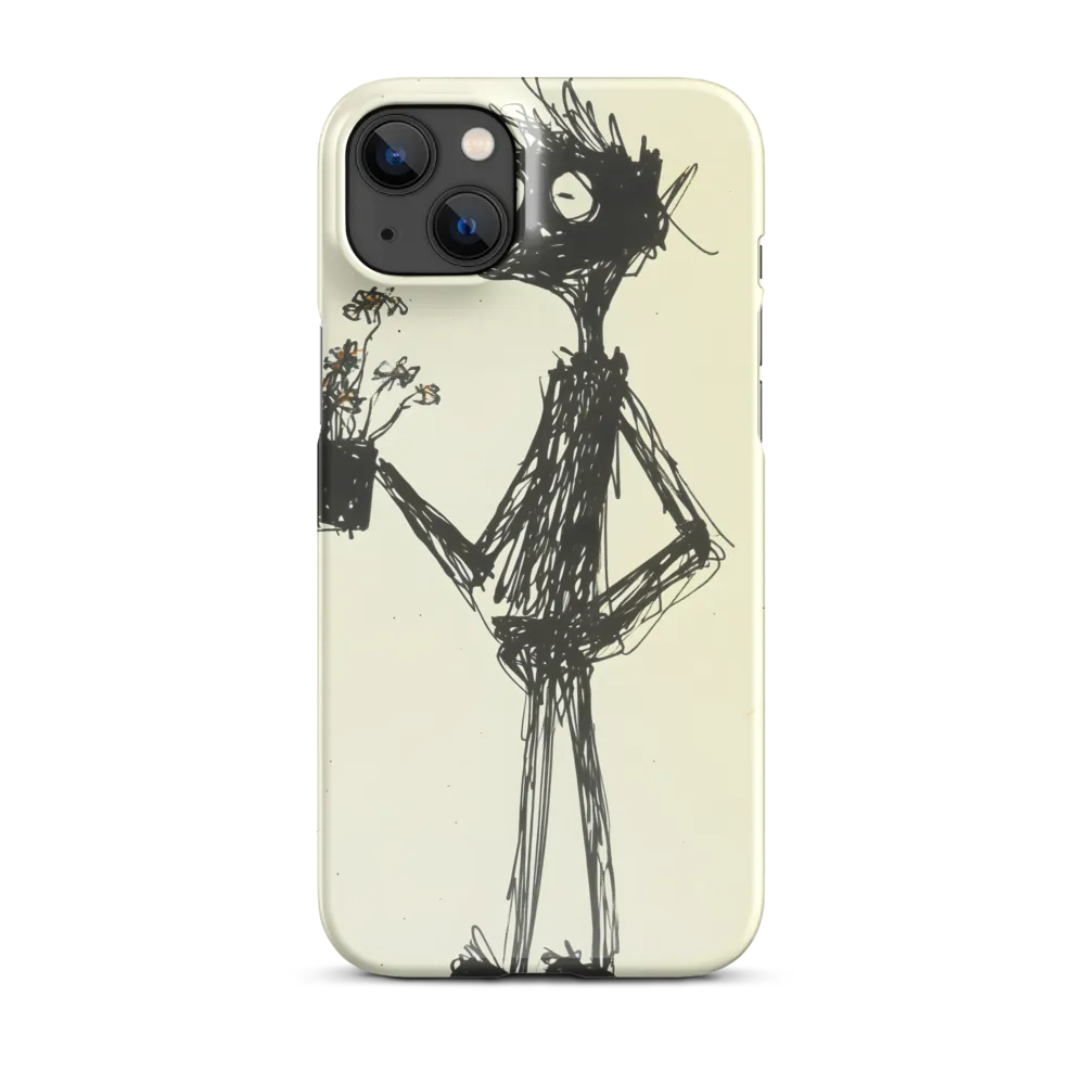 Whimsical Figure with Flowers
