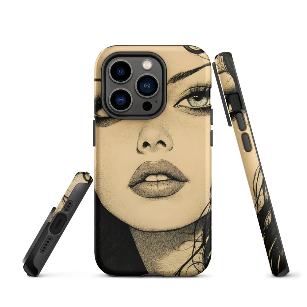 Enigmatic Gaze | Phone Case |  14 Pro | Tough Case | Matte