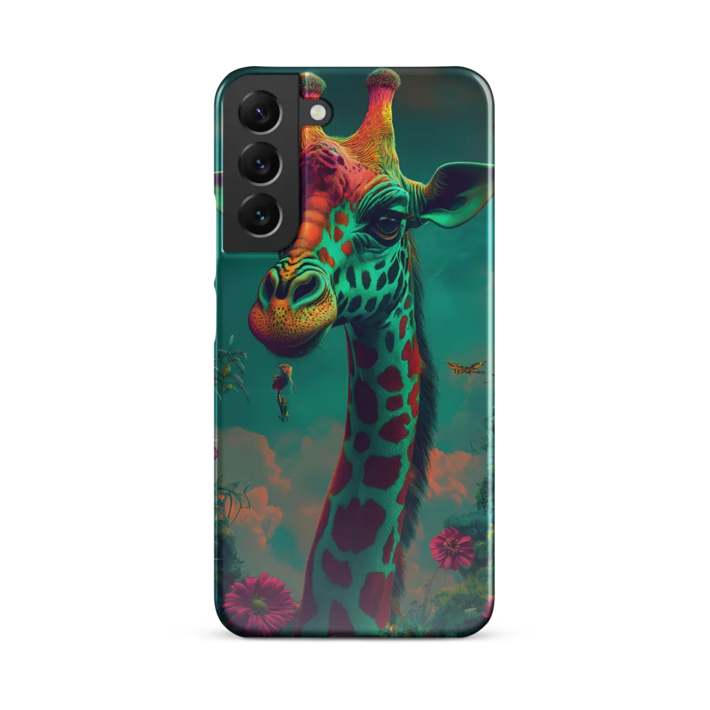 Whimsical Giraffe Among Blossoms | Phone Case |  S22 Plus | Snap Case | Glossy
