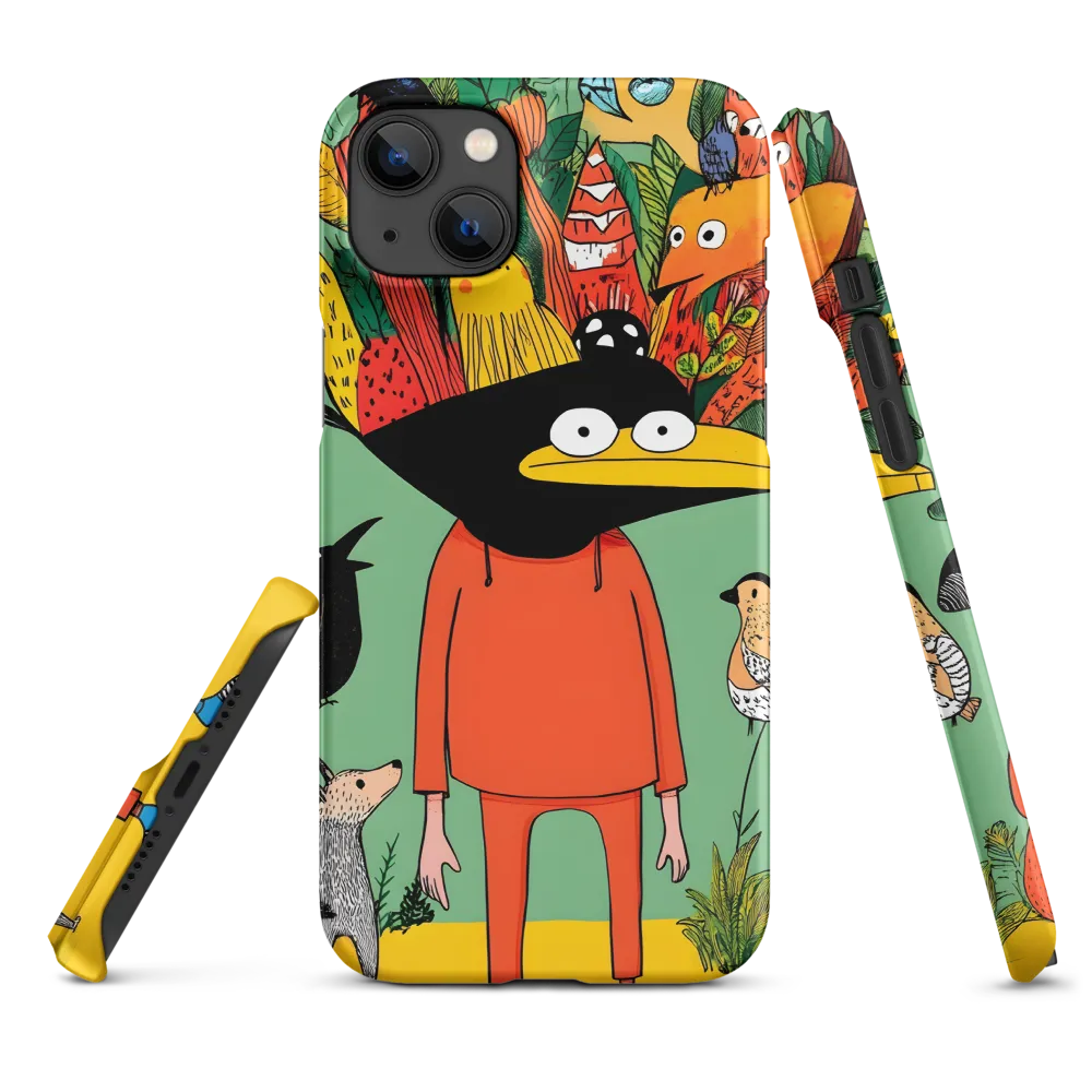 Whimsical Encounter in a Colorful Jungle