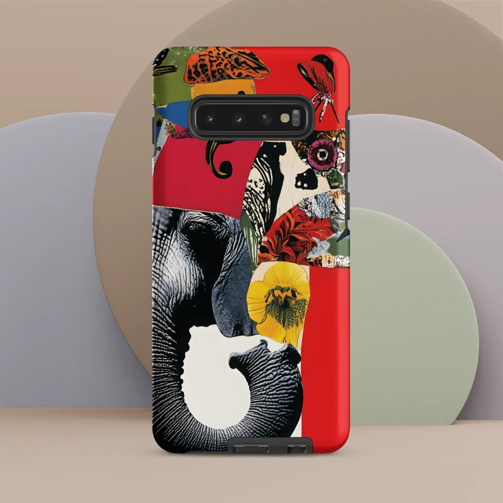 Whimsical Elephant: A Vibrant Collage of Life