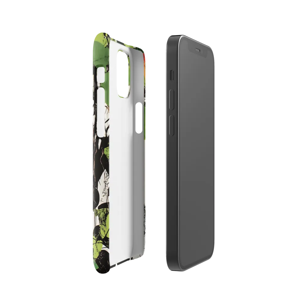 Nature's Geometry: A Contemporary Collage | Phone Case |  12 Mini | Snap Case | Glossy