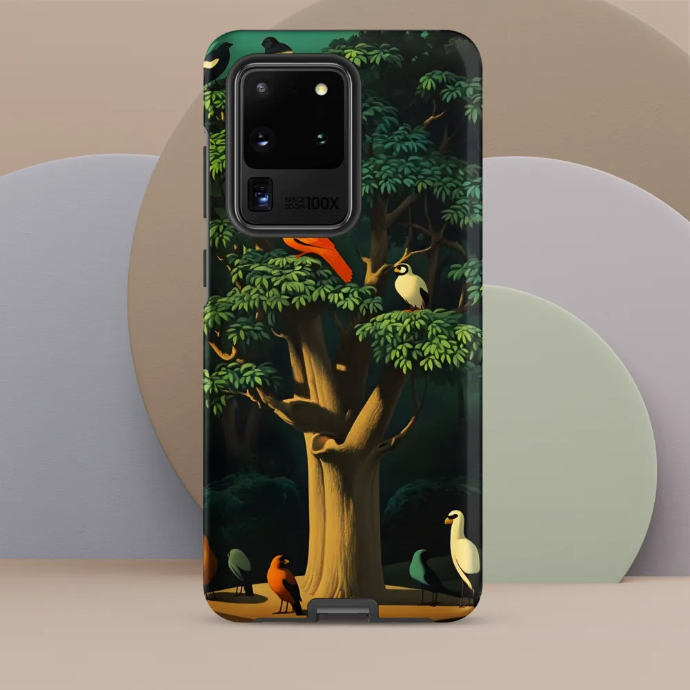 Harmony in Color: A Surreal Bird Symphony